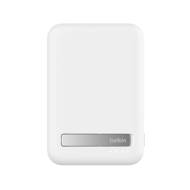 Belkin Magnetic Wireless Power Bank Qi2 15W 8000mAh With Stand BPD007BTWH White