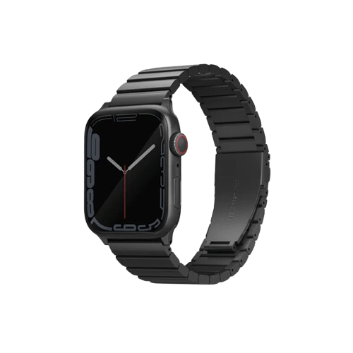 Uniq Strova Apple Watch Steel Link Band 45/44/42Mm Black