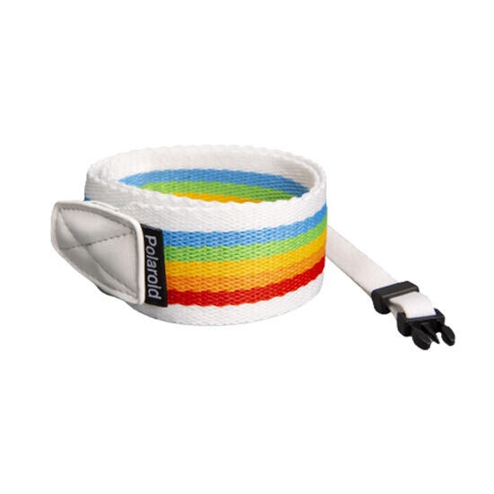 Polaroid Camera Strap Flat Black/White