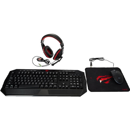 Havit KB501CM-SP Gaming combo keyboard mouse mousepad headset Black