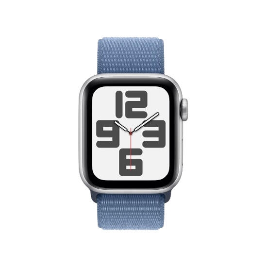 Apple Watch Series SE 2 GPS 2023 40mm Silver Aluminum Case With Winter Blue SL MRE33