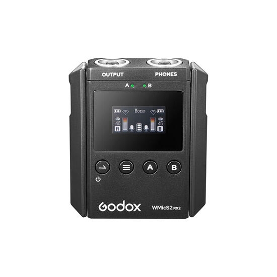 Godox UHF Wireless Microphone System WMicS2 Kit 2 Black