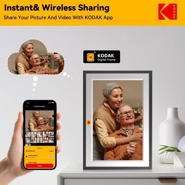 Kodak Digital Photo Frame 10 Inch RCF-1018 Wood gain