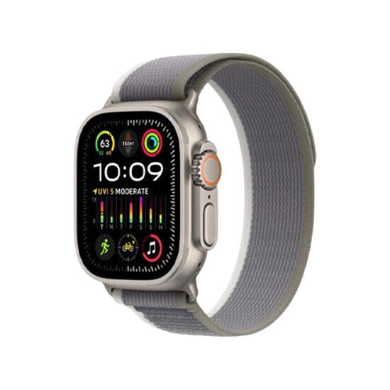 Apple Watch Ultra 2 49mm Titanium Green/Grey Trail Loop MRF43 M/L