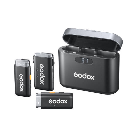 Godox 2.4GHz Wireless Microphone System WEC kit2 Black