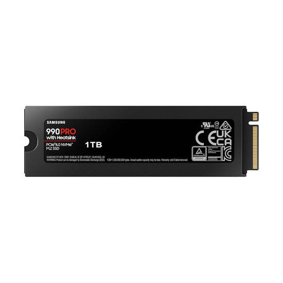 Samsung 990 PRO 2TB Heatsink PCIe 4.0 M.2 SSD MZ-V9P2T0CW