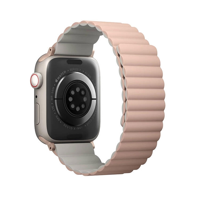 Uniq Revix Premium Edition Reversible Magnetic Apple Watch Strap 49/45/44/42Mm Charcoal/Ash Grey