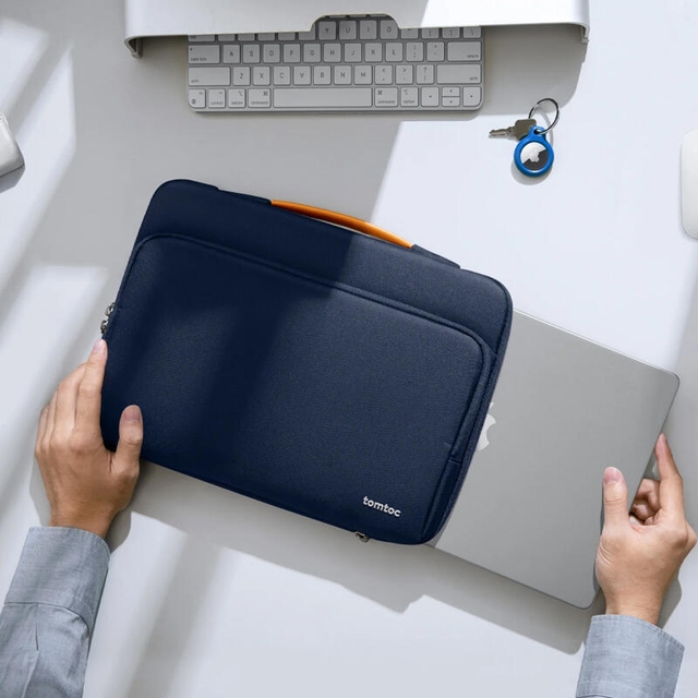 Tomtoc Defender A14 Laptop Briefcase 14 A14D2B2 Navy Blue