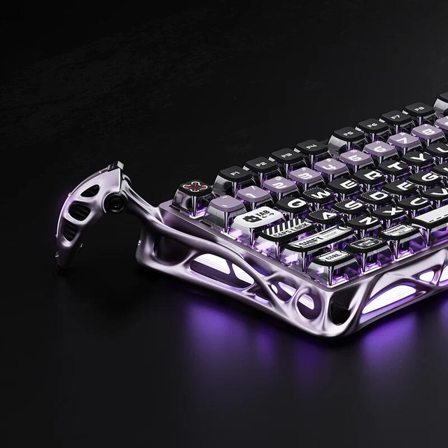 GravaStar Gaming Keyboard Mercury V75 Pro 75% Hall Effect Magnetic Switch Iron Purple