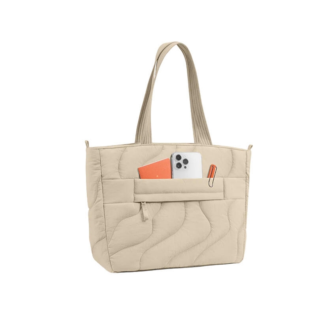 Tomtoc Terra T38 Puffy Laptop Tote Bag 16 T38M1K2 Natural Sand