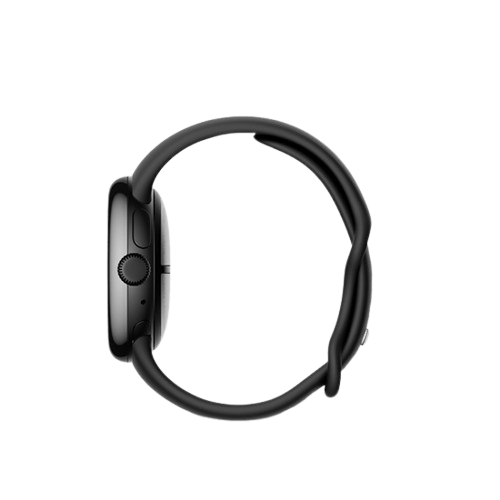 Google Pixel Watch 3 41mm Wi-Fi Matte Black Aluminum Case with Obsidian Active Band