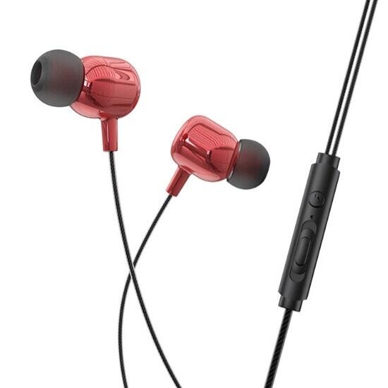 Hoco String Wired Earphones With Mic M87 Gloomy Black