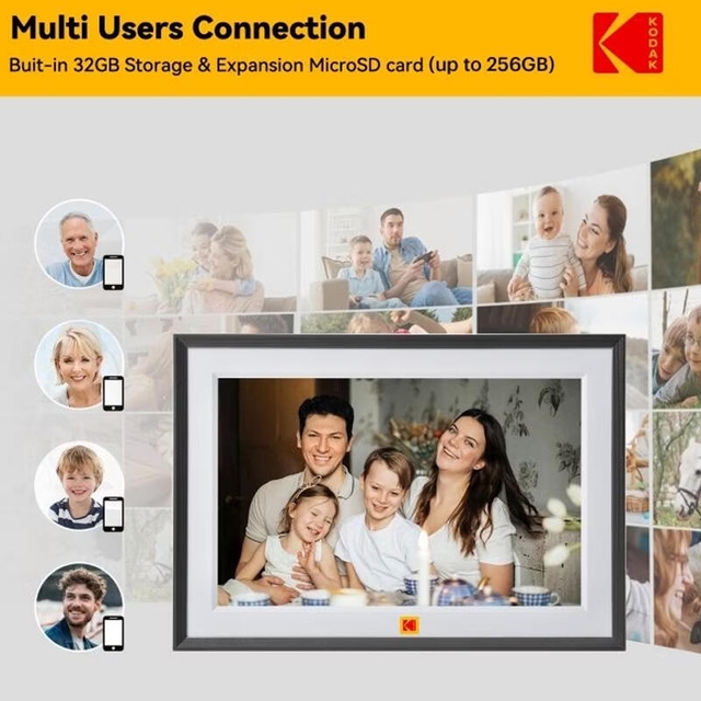 Kodak Digital Photo Frame 10 Inch RCF-1018 Wood gain
