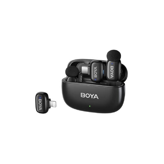 BOYA Mini 12 Ultracompact 2.4GHz Wireless Microphone System Black