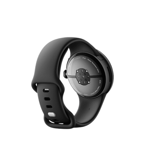 Google Pixel Watch 3 41mm Wi-Fi Matte Black Aluminum Case with Obsidian Active Band