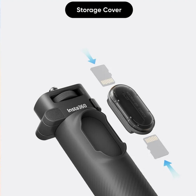 Insta360 Foldable 2-in-1 Selfie Stick Black