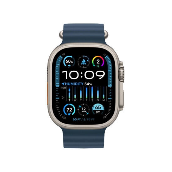Apple Watch Ultra 2 49mm Titanium Blue Ocean Band MRF73