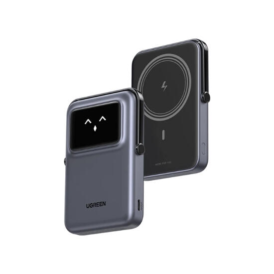 Ugreen Uno 10000mAh Magnetic Wireless Power Bank 45327 Grey