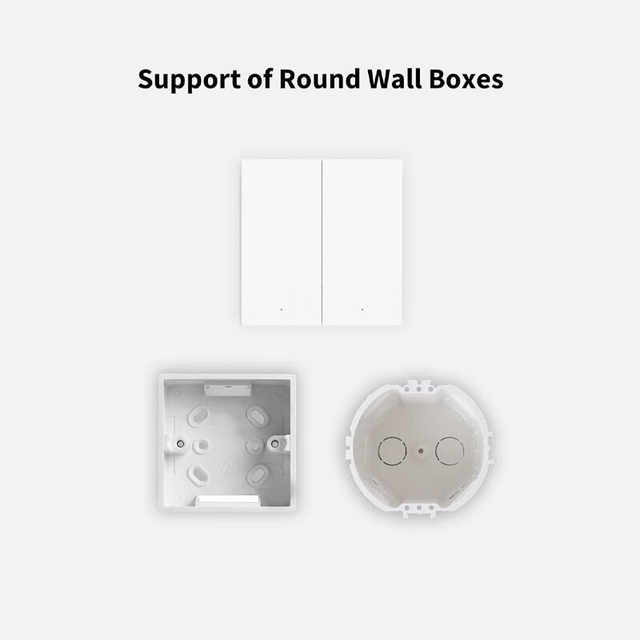 Aqara Smart Wall Switch H1 EU With Neutral Double Rocker White