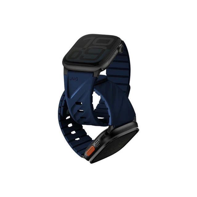 Uniq Fluo Magnetic With Connector Apple Watch Strap 49-40MM Mist grey