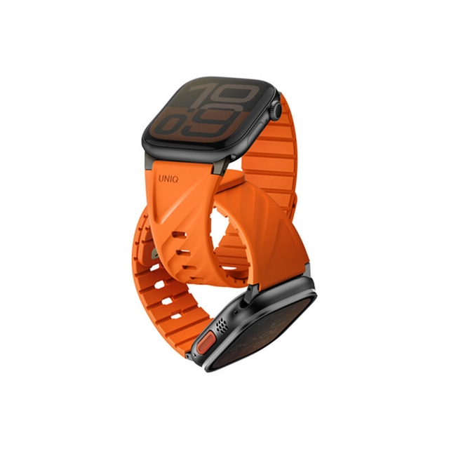 Uniq Fluo Magnetic With Connector Apple Watch Strap 49-40MM Mist grey