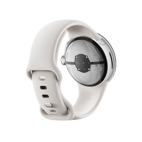 Google Pixel Watch 2 Polish Silver Aluminium Case with Porclain Active Band