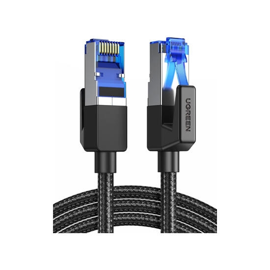 Ugreen Cat8 Pure Copper Ethernet Cable Round Braided OD5.5mm 1.5m 80430 Black