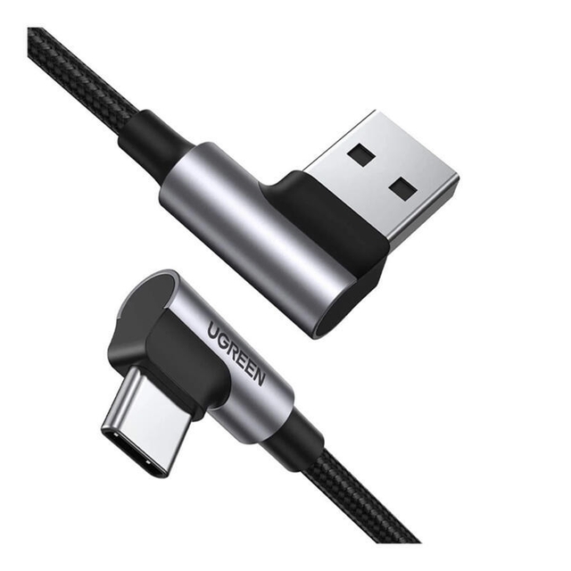 Ugreen 18W USB-A to Type-C 90 Degree Cable 2m 20857 Space Grey