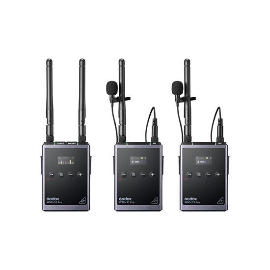 Godox UHF Wireless Microphone System WMicS1 Pro Kit2 Black