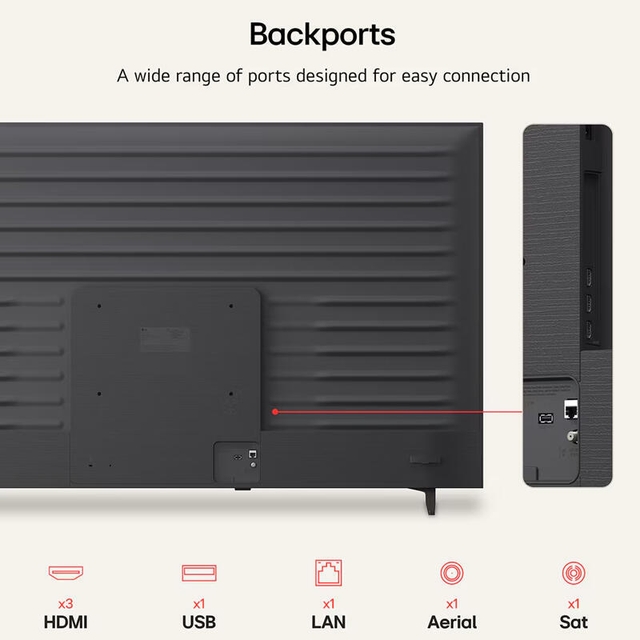LG TV 55QNED70B6C Black
