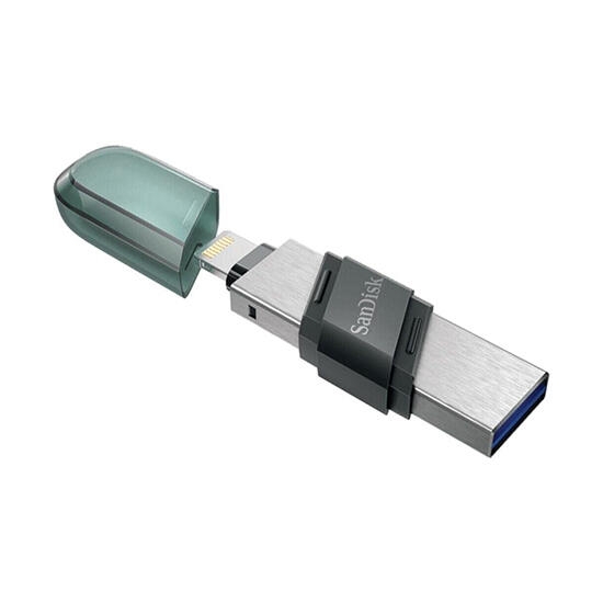 SanDisk iXpand Flash Drive Flip 256GB Type A+Lightning SDIX90N-256G-GN6NE Green