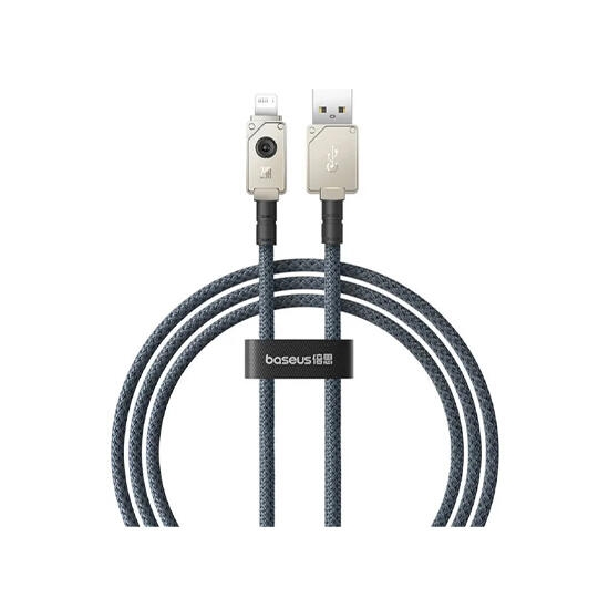 Baseus Unbreakable Series Fast Charging Data Cable USB to IP 2.4A 1m P10355802221-00 Stellar White
