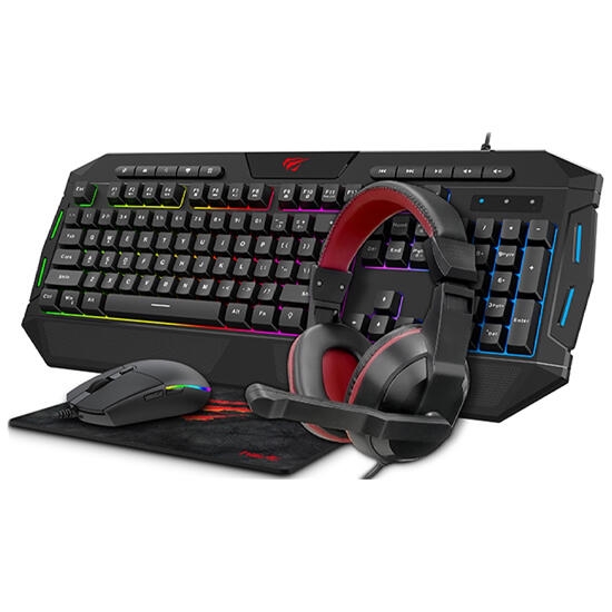 Havit KB501CM-SP Gaming combo keyboard mouse mousepad headset Black