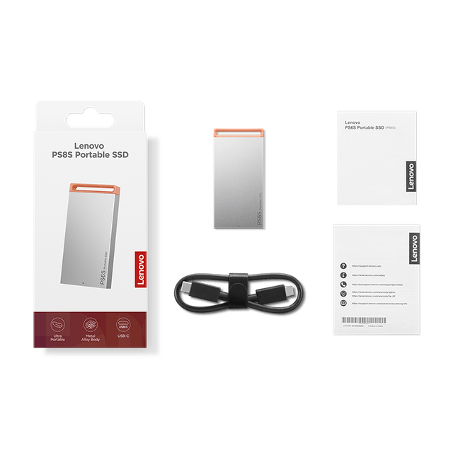Lenovo PS6S Portable SSD 512GB GXB1T57736 Cool Grey