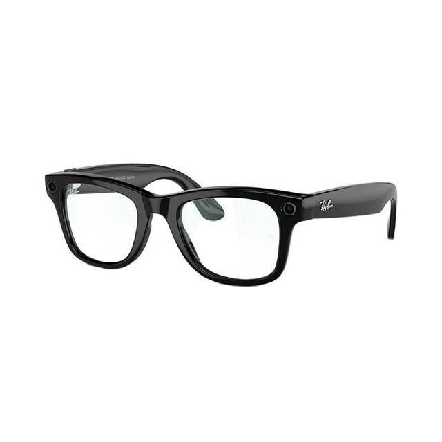 RayBan Meta WayFarer RW4008 Shiny Black/Clear