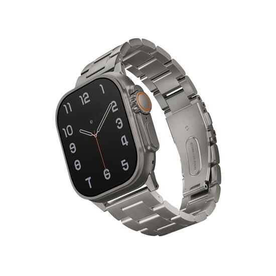 Uniq Osta Apple Watch Steel Strap With Self-Adjustable Links 49/45/44/42Mm Midnight
