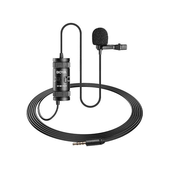 Boya BY-M1 Pro II Universal Lavalier Microphone Black