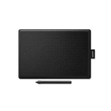 One by Wacom Medium Drawing Tablet CTL672N Black Red
