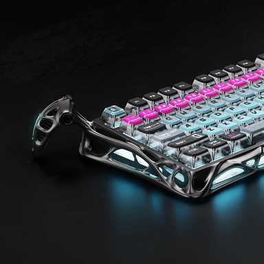 GravaStar Gaming Keyboard Mercury V75 Pro 75% Hall Effect Magnetic Switch Iron Purple