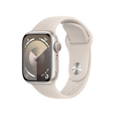 Apple Watch Series 9 GPS 45mm Starlight Aluminum Case With Starlight Sport Band MR973 M/L
