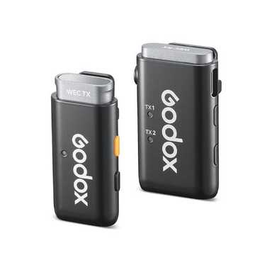 Godox 2.4GHz Wireless Microphone System WES2 kit1 Black