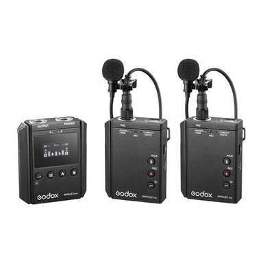 Godox UHF Wireless Microphone System WMicS2 Kit 2 Black