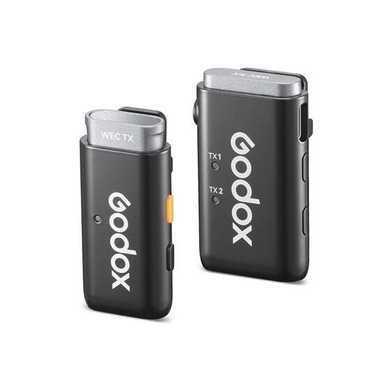 Godox 2.4GHz Wireless Microphone System WEC kit1 Black