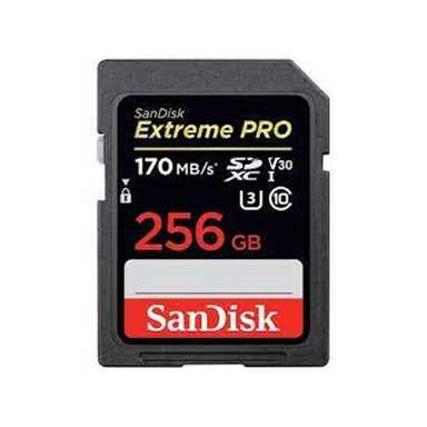 SanDisk 256GB Extreme PRO SD/XC UHS-I Card 170MB/S V30/4K Class 10 SDSDXXD-256G-GN4IN