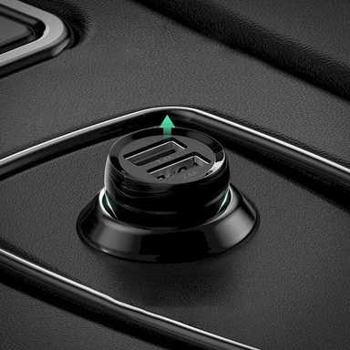 Ugreen Dual USB Car Charger 4.8A 50875 Black