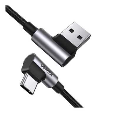 Ugreen 18W USB-A to Type-C 90 Degree Cable 1m 20856 Space Grey