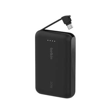 Belkin Power Bank 10000mAh With Integrated Cable BPB021HQBK Black