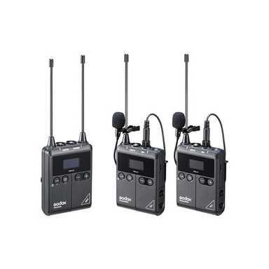 Godox UHF Wireless Microphone System WMicS1 Kit 2 Black