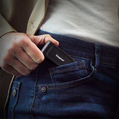 Kingston SXS1000 USB-C External SSD 1TB Black