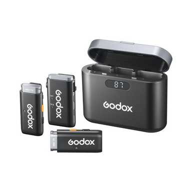 Godox 2.4GHz Wireless Microphone System WEC kit2 Black